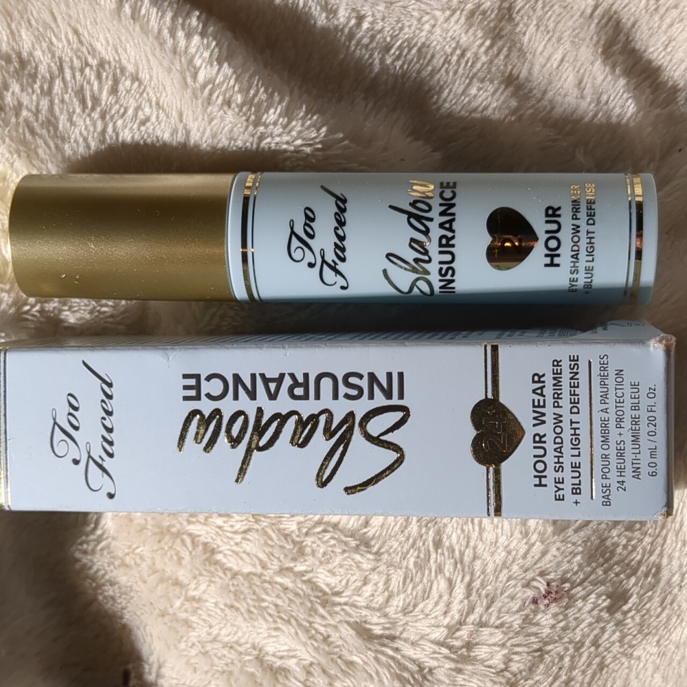 TOO FACED SHADOW INSURANCE PRIMER + BLUE 💙 LIGHT DEFENSE FULL SIZE 0.20 FL OZ